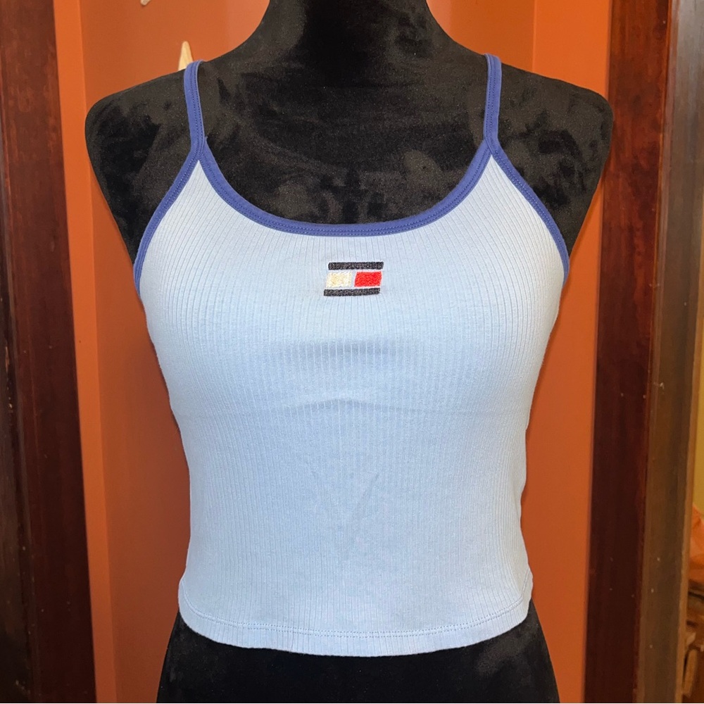 Embroidered Tommy Hilfiger cropped tank